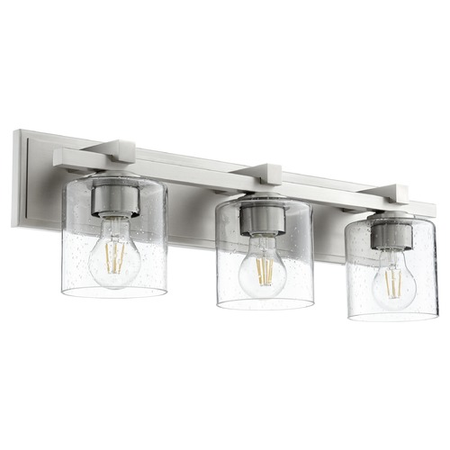 Quorum Lighting Satin Nickel Bathroom Light by Quorum Lighting 5369-3-265