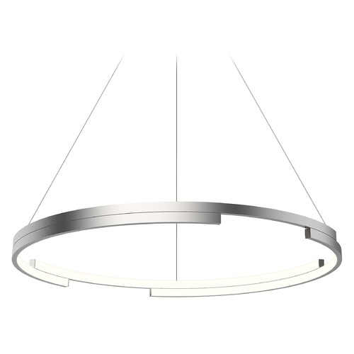 Anello Minor 32-Inch LED Pendant in Brushed Nickel by Kuzco Lighting