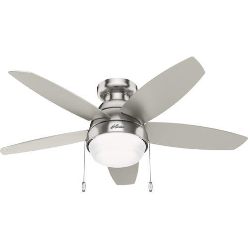 Lilliana Brushed Nickel LED Ceiling Fan by Hunter Fan Company