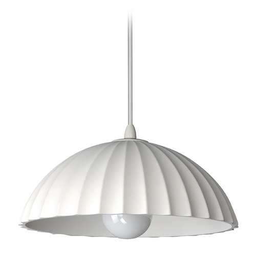 Basilica Chalky White LED Pendant by ET2 Lighting