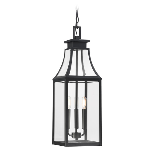 Savoy House Lighting Emery Matte Black Outdoor Hanging Light