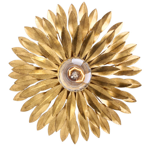 Crystorama Lighting Broche Wall Sconce in Antique Gold by Crystorama Lighting 500W-GA