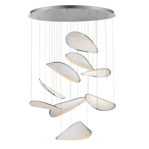 ET2 Lighting ET2 Moonscapes Polished Chrome LED Multi-Light Pendant E24979-PC