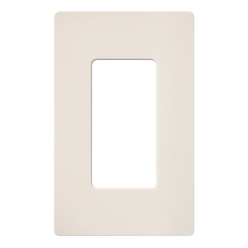 Lutron Dimmer Controls Designer Style 1-Gang Wallplate in Eggshell SC-1-ES