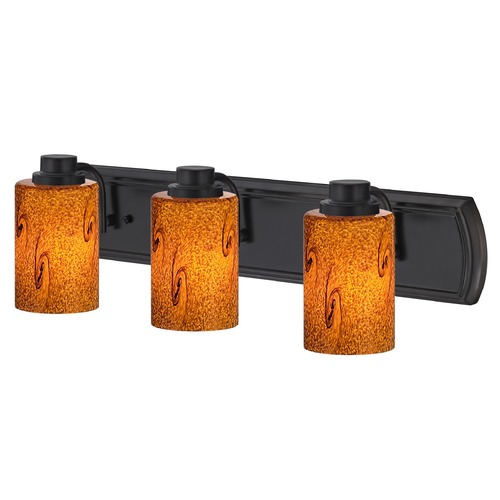 Bath Vanity Light with 3-Lights in Bronze