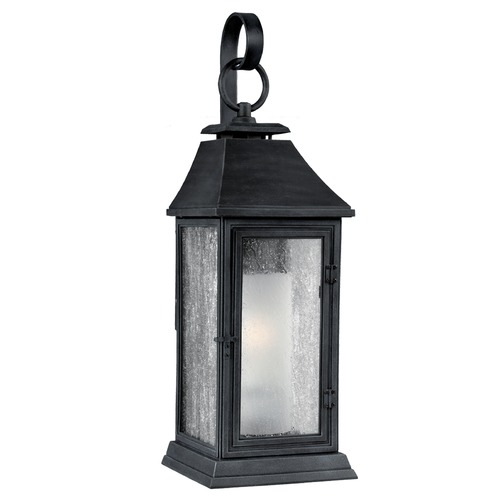 Shepherd 19.13-Inch Outdoor Light in Weathered Zinc by Visual Comfort Studio