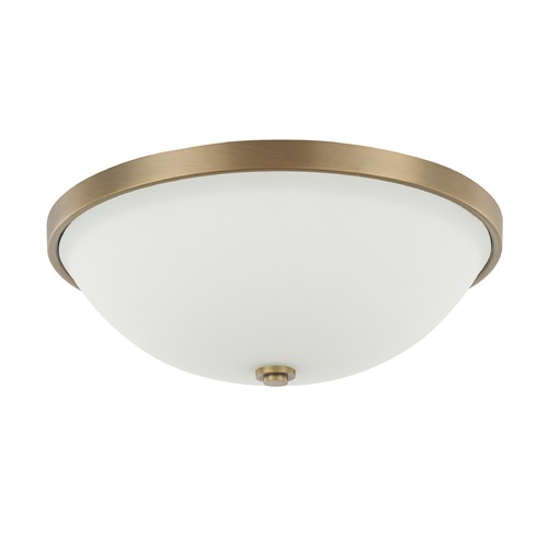 Capital Lighting Perkins 14.75-Inch Flush Mount in Aged Brass by Capital Lighting 2325AD-SW