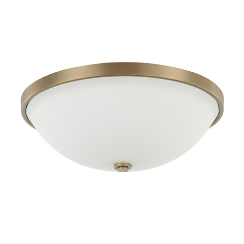 Perkins 14.75-Inch Flush Mount in Aged Brass by Capital Lighting