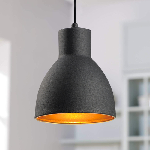 Maxim Lighting Maxim Lighting Cora Black / Gold Mini-Pendant Light with Bowl / Dome Shade 11020BKGLD