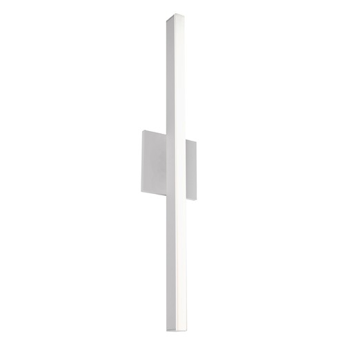 Modern Brushed Nickel LED Sconce with Frosted Shade 3000K 831LM by Kuzco Lighting