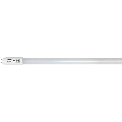 Satco Lighting 7W 18 Inch T8 Linear LED Medium Bi-Pin G13 Base 3000K 120-277V by Satco Lighting S11950