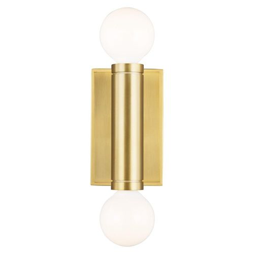 Visual Comfort Studio Collection Thomas OBrien Beckham Modern Burnished Brass Narrow Sconce by Visual Comfort Studio TW1042BBS