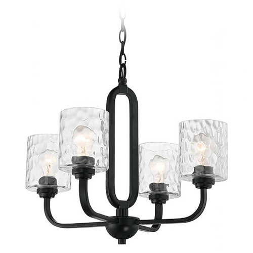 Collins Flat Black Chandelier by Craftmade Lighting