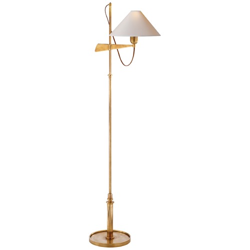Visual Comfort Signature Collection J. Randall Powers Hargett Floor Lamp in Brass by Visual Comfort Signature SP1505HABNP