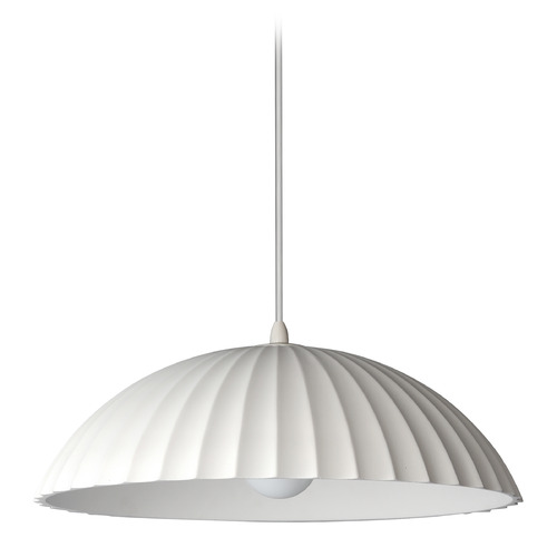 Basilica Chalky White LED Pendant by ET2 Lighting