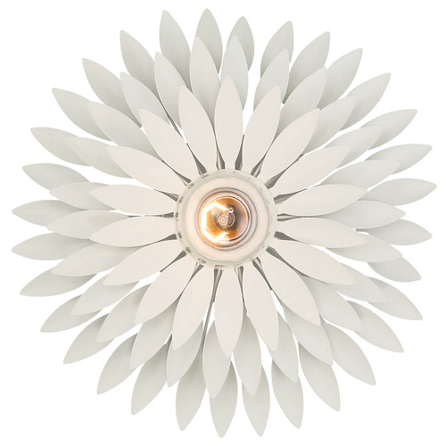 Broche Wall Sconce in Matte White by Crystorama Lighting