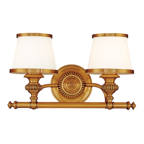 Hudson Valley Lighting Milton 2-Light Bath Light in Flemish Brass by Hudson Valley Lighting 2002-FB