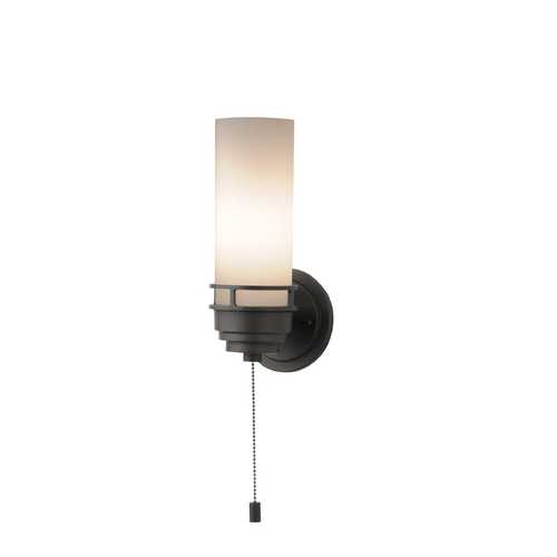 Design Classics Lighting Contemporary Single-Light Sconce with Pull-Chain Switch 203-78