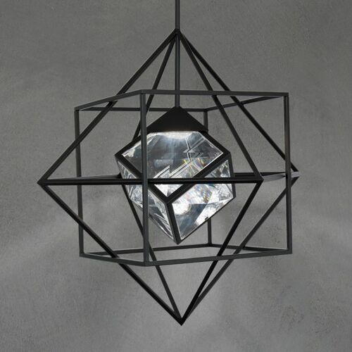 Schonbek Beyond Heracles 38-Inch LED Crystal Pendant in Black by Schonbek Beyond BPD51238-BK