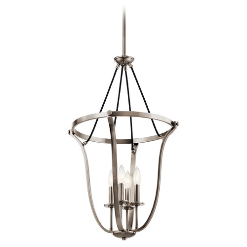 Kichler Lighting Thisbe 4-Light Classic Pewter Pendant with Exposed Bulbs 43535CLP