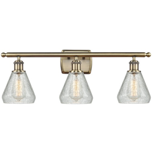 Innovations Lighting Innovations Lighting Conesus Antique Brass LED Bathroom Light 516-3W-AB-G275-LED