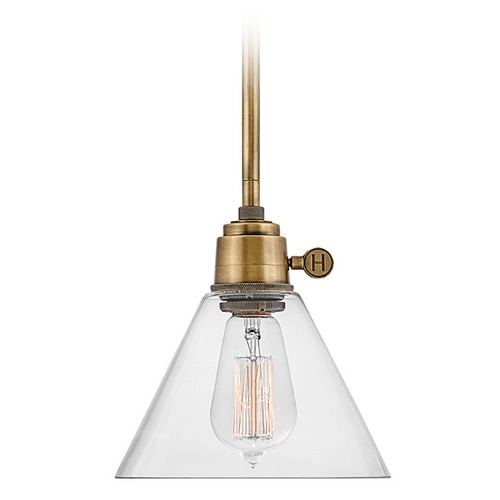 Arti Small Pendant in Heritage Brass by Hinkley Lighting
