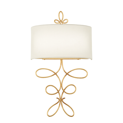 Gianella 2-Light LED Wall Sconce in Ardent Gold Leaf by Metropolitan