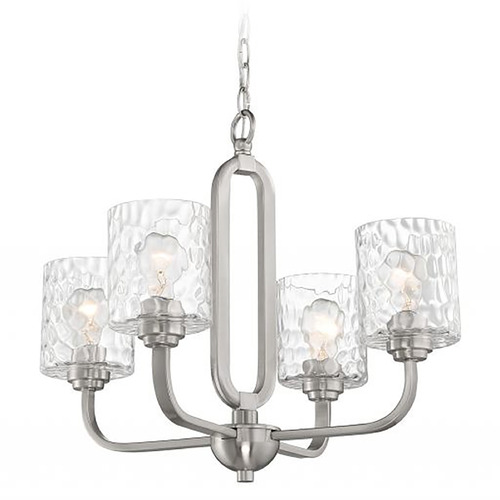Collins Brushed Polished Nickel Chandelier by Craftmade Lighting