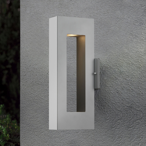 Hinkley Atlantis 16-Inch Titanium LED Outdoor Wall Light by Hinkley Lighting 1640TT-LL