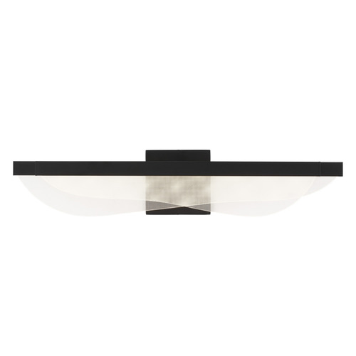 Visual Comfort Modern Collection Sean Lavin Nyra 25-Inch 277 LED Bath Light in Black by Visual Comfort Modern 700BCNYR25B-LED930-277