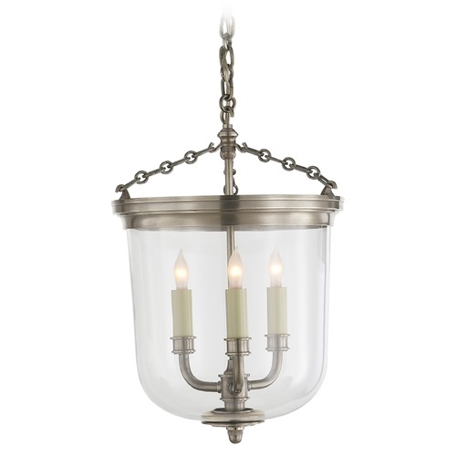 Thomas OBrien Merchant Lantern in Antique Nickel by Visual Comfort Signature