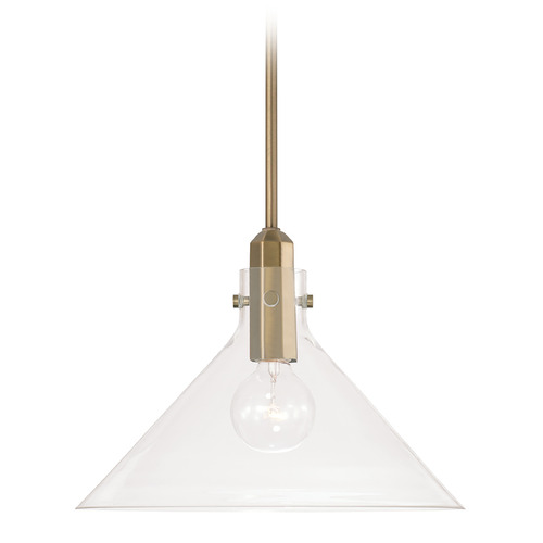 Greer 14-Inch Pendant in Aged Brass by Capital Lighting