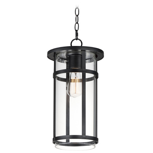 Maxim Lighting Clyde Vivex Black Outdoor Hanging Light