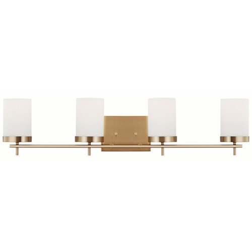Visual Comfort Studio Collection Zire Satin Brass Bathroom Light