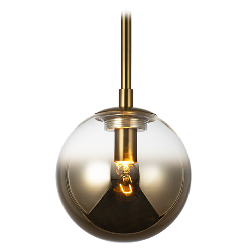 Averley Aged Gold Brass Mini-Pendant by Matteo Lighting