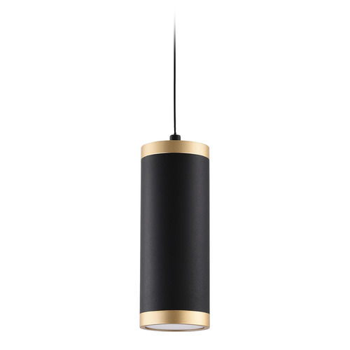 ET2 Lighting Cuff Black & Gold LED Mini Pendant by ET2 Lighting E22941-BKGLD