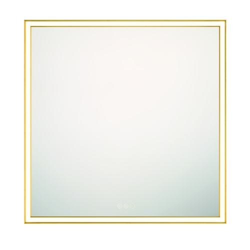 Eurofase Lighting Nixon 32x32-Inch 3CCT LED Mirror in Gold by Eurofase Lighting 47566-019