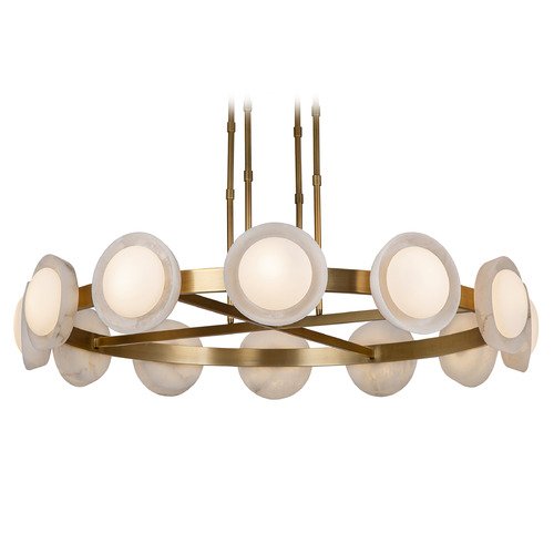 Alora Lighting Alonso Vintage Brass LED Chandelier
