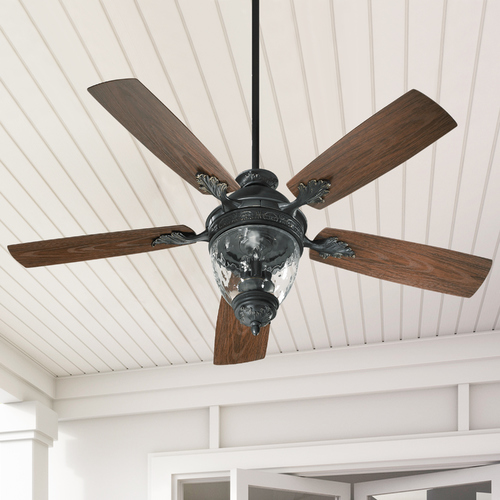 Georgia Old World Ceiling Fan with Light by Quorum Lighting