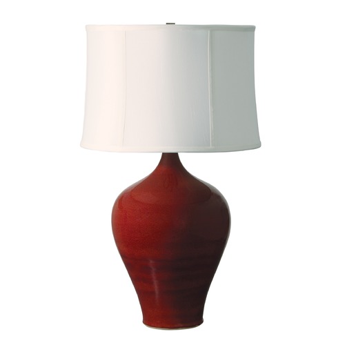 House of Troy Lighting House of Troy Scatchard Copper Red Table Lamp with Drum Shade GS160-CR