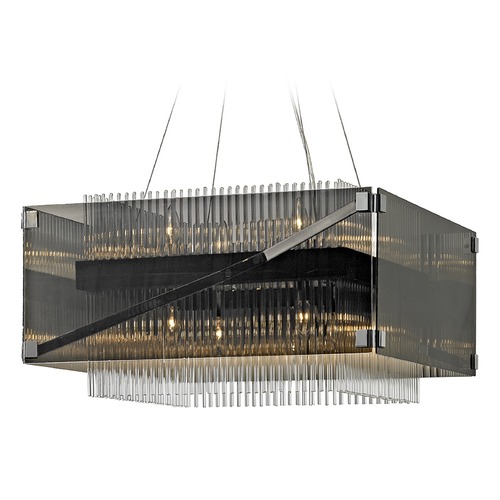 Troy Lighting Apollo 26.50-Inch Dark Bronze & Chrome Chandelier by Troy Lighting F5906