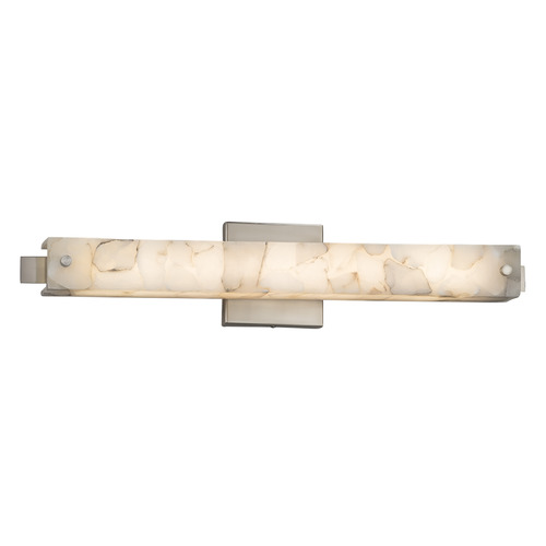 Justice Design Group Edge Brushed Nickel LED Vertical Bathroom Light