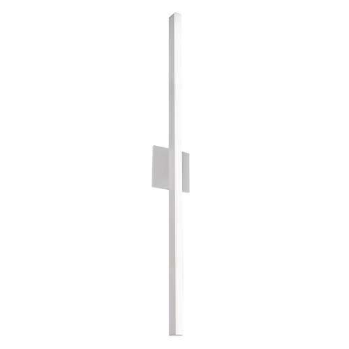 Modern Brushed Nickel LED Sconce with Frosted Shade 3000K 1100LM by Kuzco Lighting