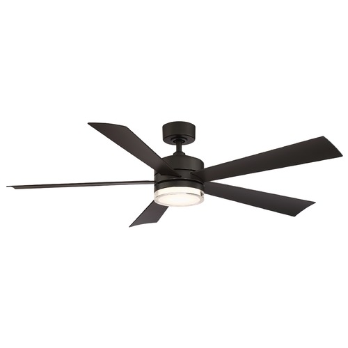 Modern Forms by WAC Lighting Modern Forms Wynd Bronze LED Ceiling Fan with Light FR-W1801-60L-35-BZ