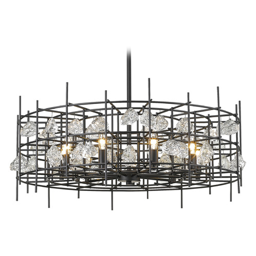 Garroway Matte Black Chandelier by Z-Lite