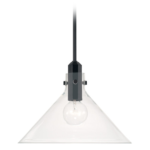 Capital Lighting Greer 14-Inch Pendant in Matte Black by Capital Lighting 345811MB