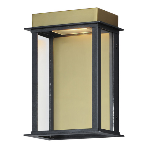 Maxim Lighting Maxim Lighting Rincon Black & Gold LED Outdoor Wall Light 50752BKGLD