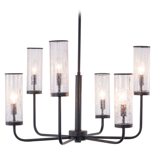 Vaxcel Lighting Glencoe Matte Black Chandelier