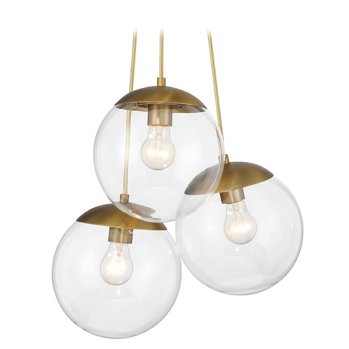 Auresa Soft Brass Multi-Light Pendant by Minka Lavery