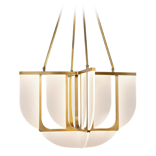 Alora Lighting Anders Vintage Brass LED Chandelier